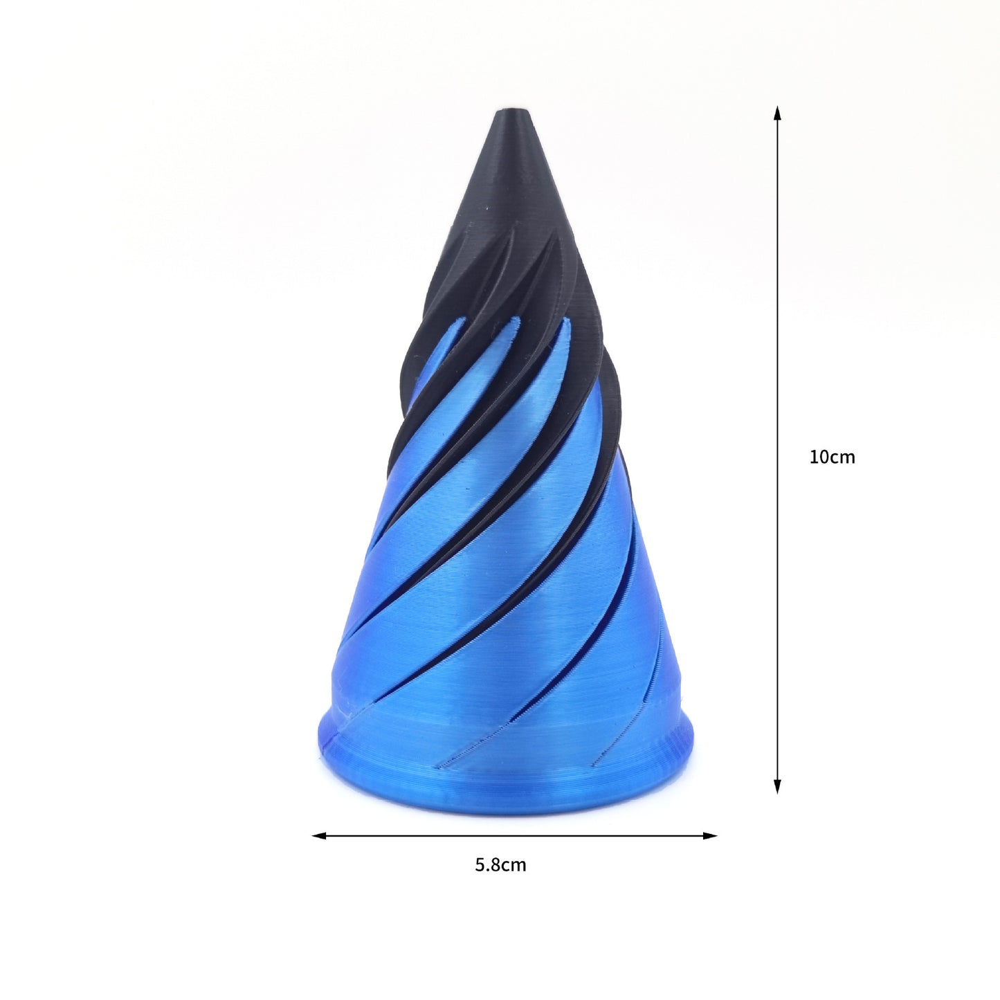 3d Printing Spiral Cone Toy Rotating Decompression Creative Ornaments