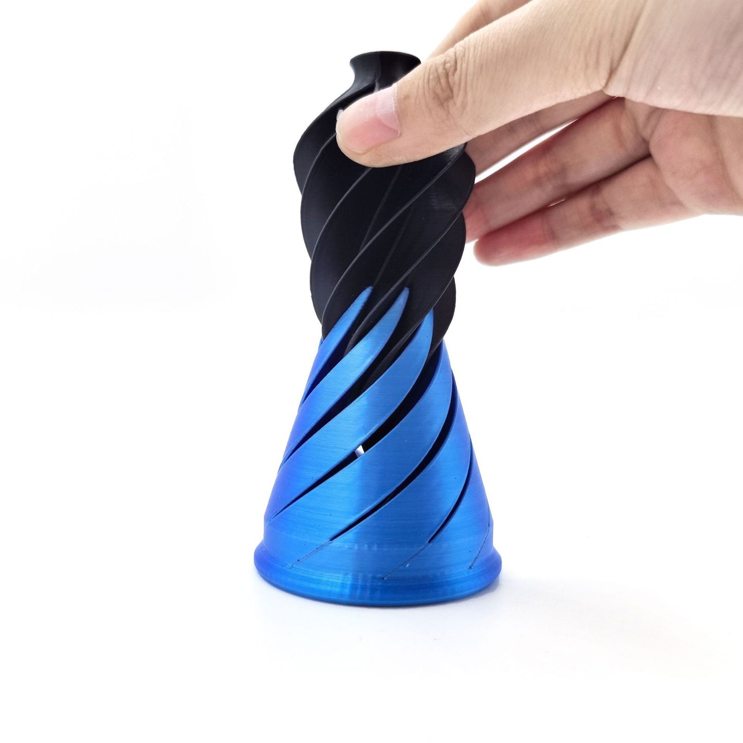3d Printing Spiral Cone Toy Rotating Decompression Creative Ornaments