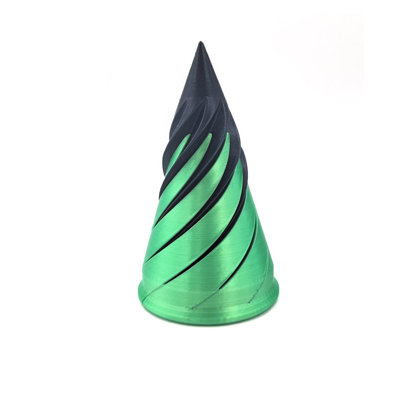 3d Printing Spiral Cone Toy Rotating Decompression Creative Ornaments
