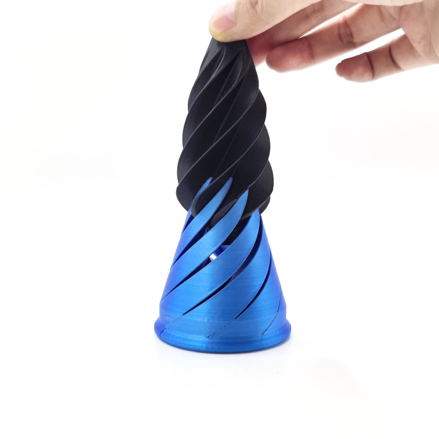 3d Printing Spiral Cone Toy Rotating Decompression Creative Ornaments