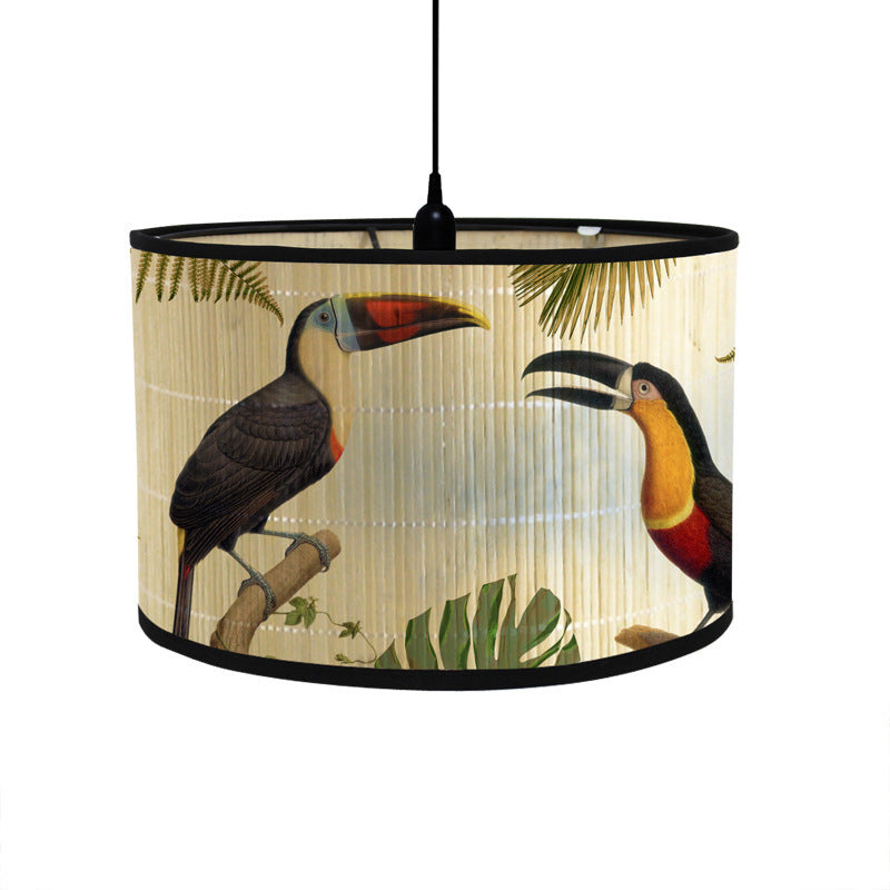 European-style Retro Lampshade Barrel-type