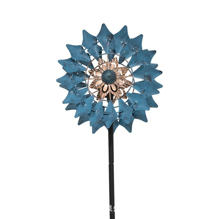 Outdoor Solar Light-emitting Windmill Garden Lawn Ornaments